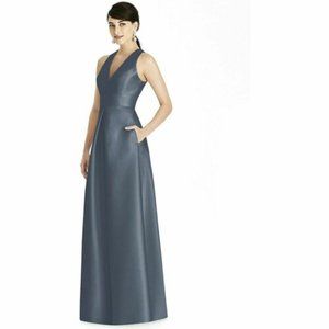 NWOT Alfred Sung Bridesmaid Formal Satin Dress